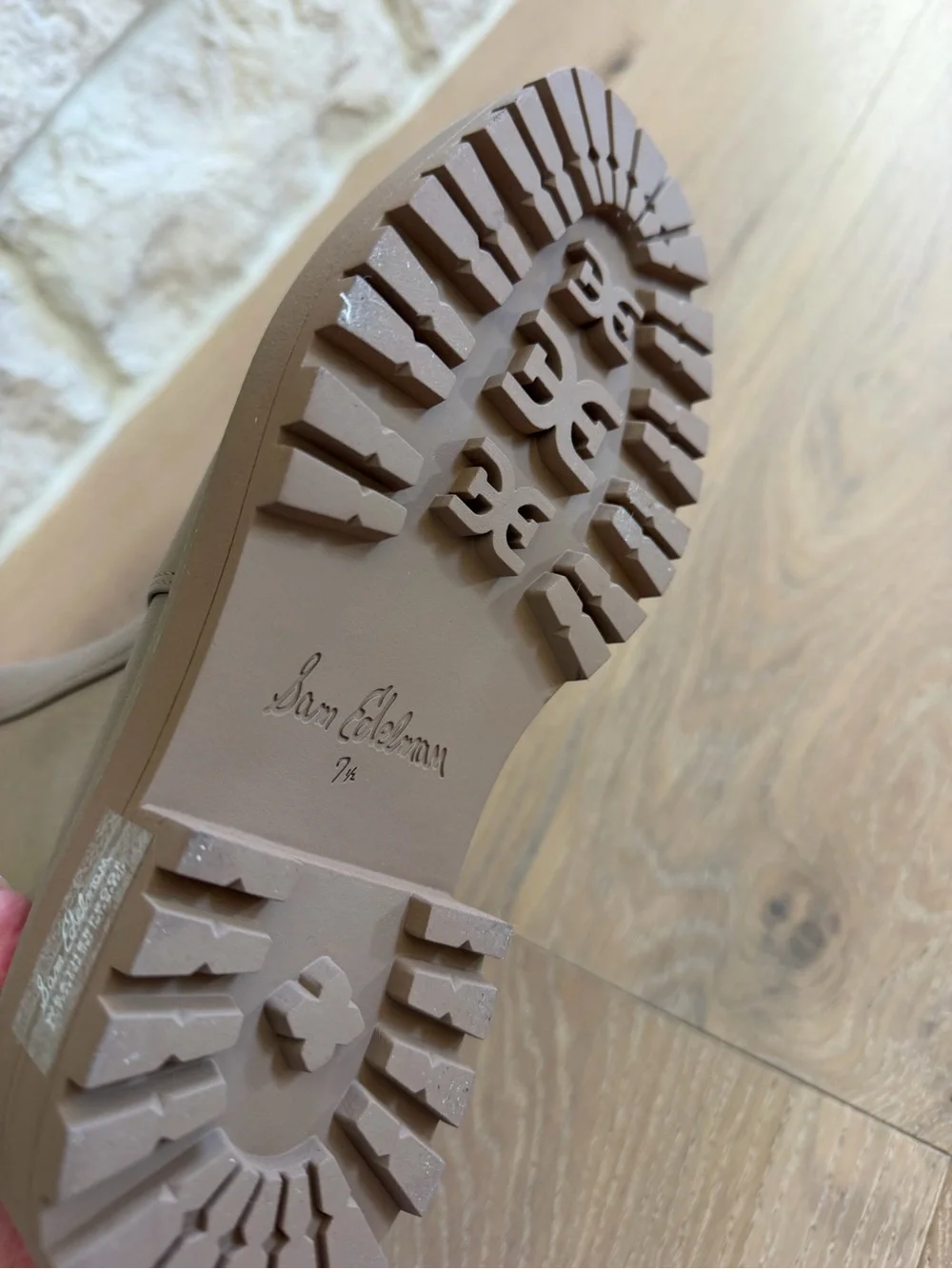 Sam Edelman Tan Chelsea Lug Sole Ankle Boots